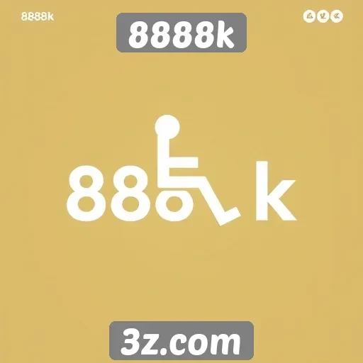 Acessibilidade da interface do site 8888k para usuários